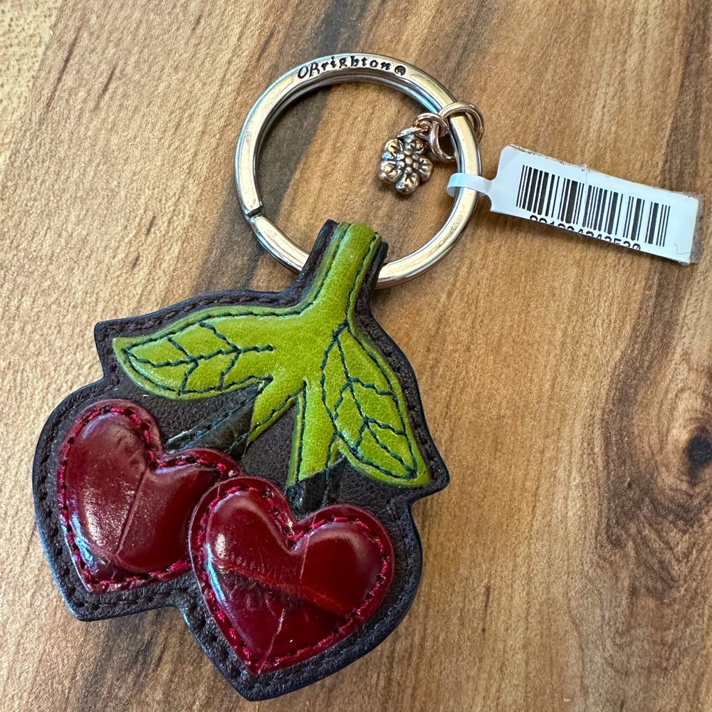 Brighton Cherry Cherries key Fob key ring New W/tag